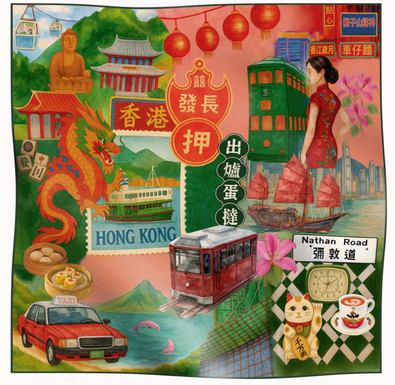 Hong Kong Heritage Scarf