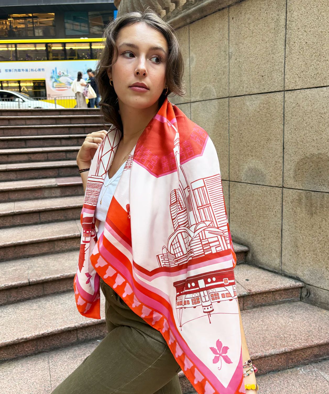 Horizon 852 Scarf - Pink